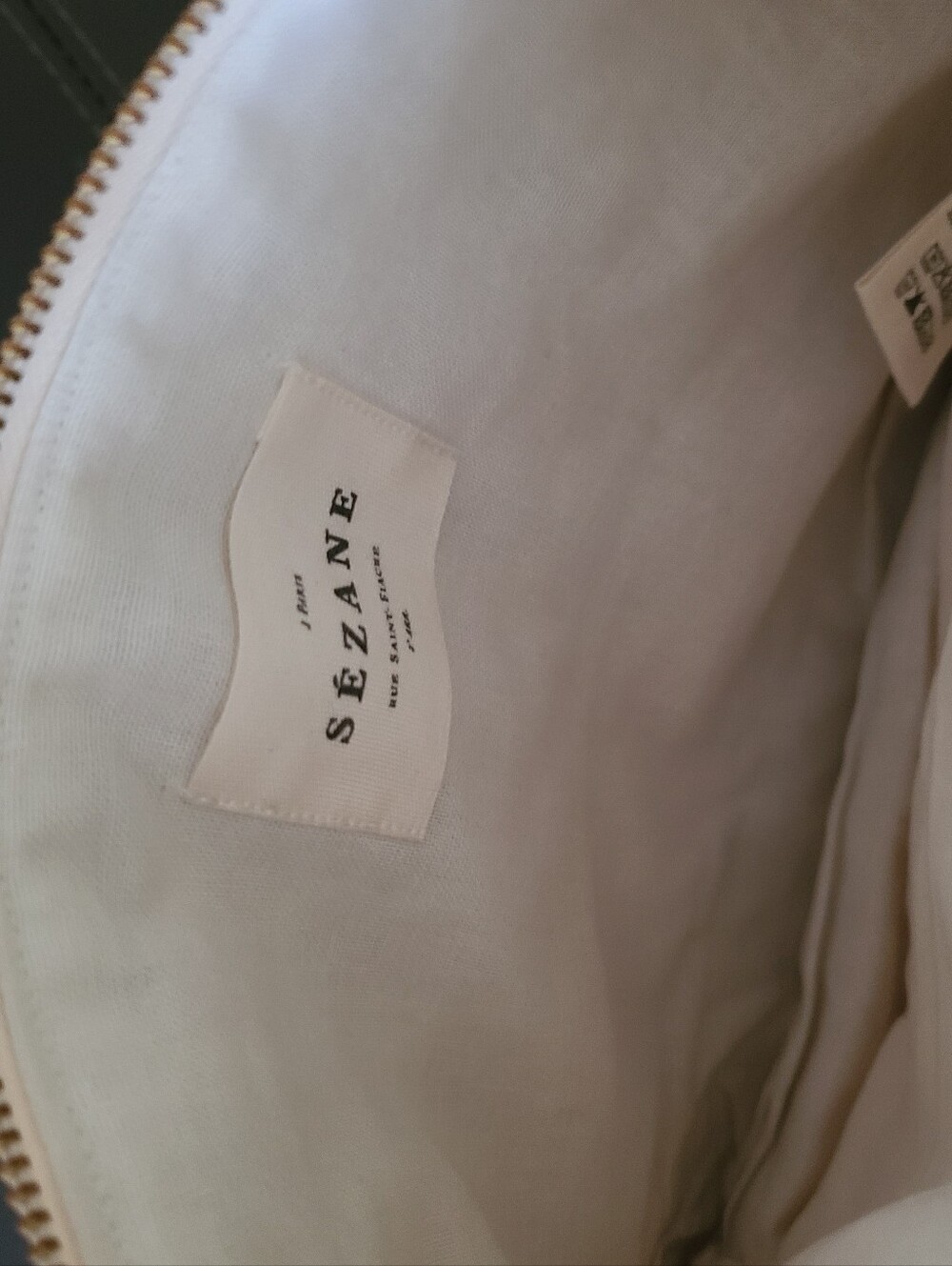Sezane Gingham Tassel Pouch - Picture 2 of 4